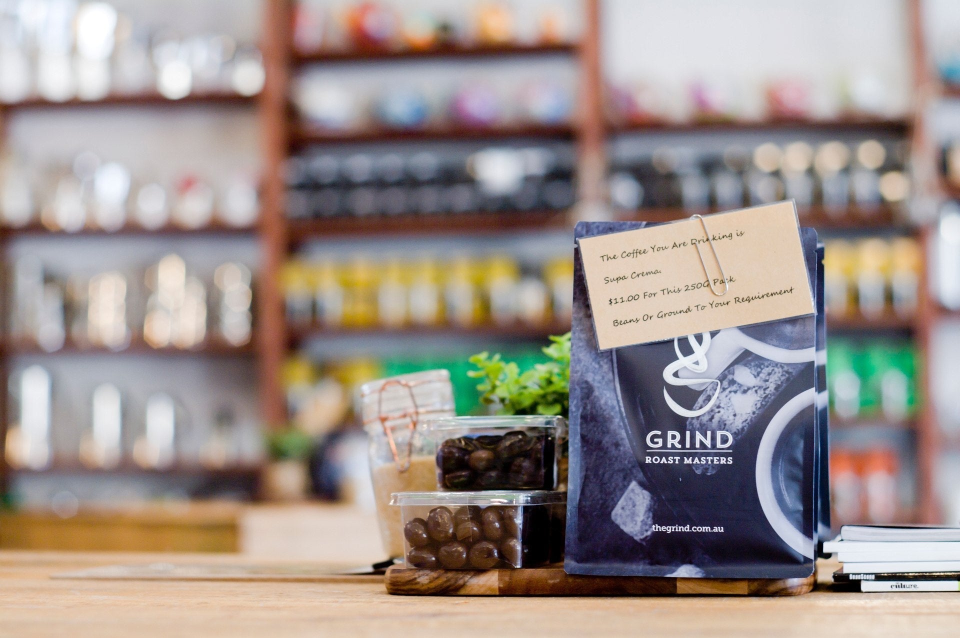 Supa Crema - Premium Coffee from $18. Shop now at Grind Roast Masters