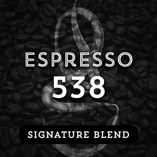Espresso 538 - Premium Coffee from $18.50. Shop now at Grind Roast Masters