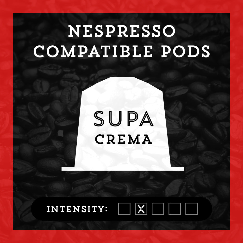 Supa Crema - Premium Coffee from $9. Shop now at Grind Roast Masters