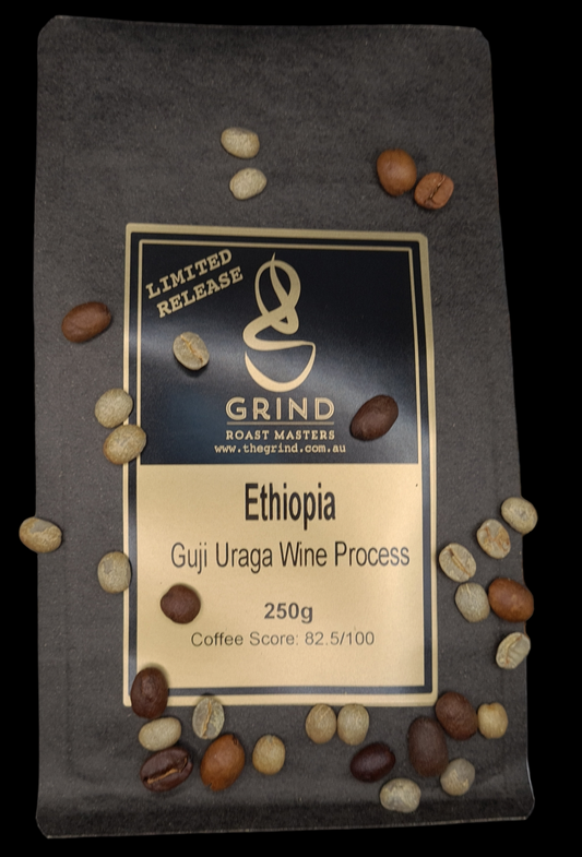 Ethiopian Guji Uraga Wine Process - Premium Coffee from $20.00. Shop now at Grind Roast Masters