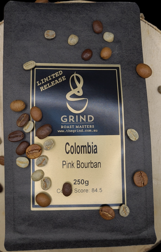 Colombian Pink Bourban Special Fermentation - Premium Coffee from $20.00. Shop now at Grind Roast Masters