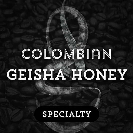 Colombian Geisha Honey - Premium Coffee from $20. Shop now at Grind Roast Masters