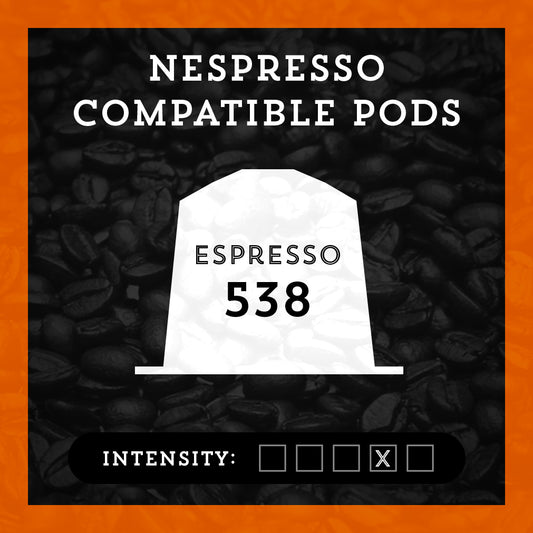 Espresso 538 - Premium Coffee from $14.00. Shop now at Grind Roast Masters