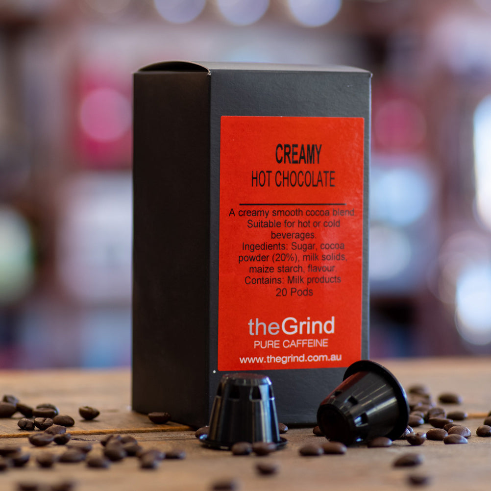 Creamy Hot Chocolate - Premium Coffee from $14.00. Shop now at Grind Roast Masters